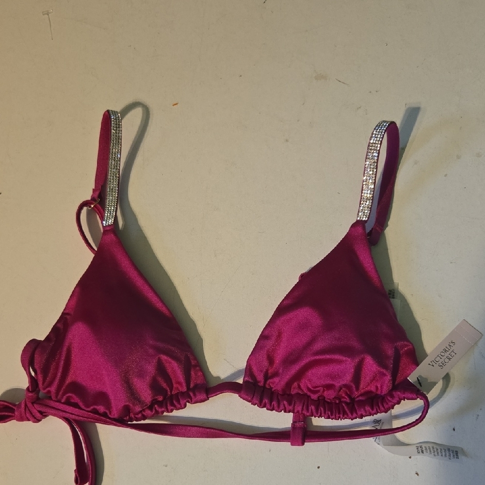Victoria's Secret Pink Satin Bikini Top